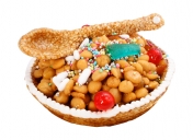 Piatto di struffoli e croccante alle mandorle - Partycolari